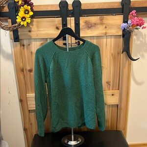 Sonoma Women's Forest Green Crew Neck Sweater